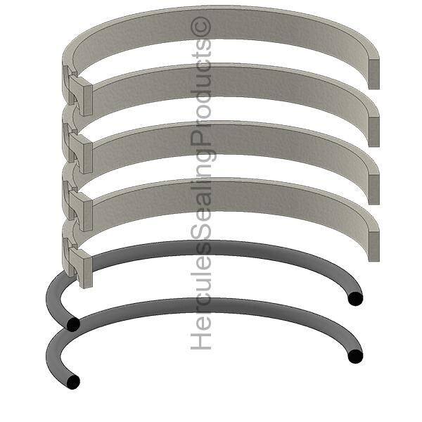 Parker - After Market Parts Hydraulic Cylinder Repair Kit- 1-1/2 Piston Ring Kits PR152H0005 - main